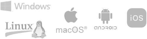 Windows, Linux, Mac OS, Android, IOS